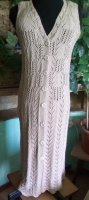 Вязаное летнее платье