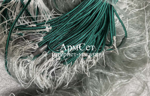 Рамовая сеть. Ячейка 90 мм; высота 2.4 м; длина 50м; 0.30 леска. Титан промышленный лов