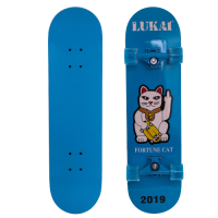 Скейтборд деревянный синий Cat «LUKAI»