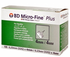 Игла BD Micro-Fine Plus 0.23 мм (32G) х 4 мм
