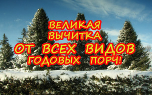 ВЕЛИКАЯ ВЫЧИТКА ОТ ВСЕХ ВИДОВ ГОДОВЫХ ПОРЧ!