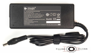 Блок живлення для ноутбуків PowerPlant ACER 220 V, 19 V 90 W 4.74 A (5.5*1.7)
