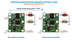 Модуль-декодер сигналу стоп/повороту для американських автомобілів.