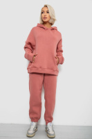 Спортивний костюм жіночий на флісі, колір пудровий, 247R2011K