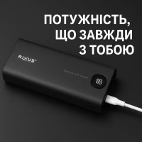 Повербанк Rixus 40000 мАг 18 Вт Швидка зарядка з дисплеєм RXPB40 Чорний