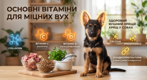 Секрет міцних вушок: які вітаміни потрібні для формування вушного хряща у собак?