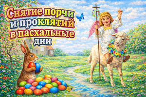 Снятие порчи и проклятий в пасхальные дни. Энергетический сеанс очищения!