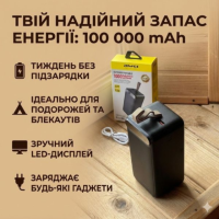 Ультрапотужний Power Bank VidShop Awei J86A 100000 mAh: рекордна автономність та інтелектуальний LED-контроль
