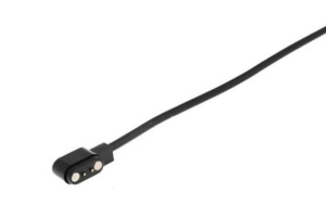 Магнітний USB кабель зарядки для розумних годинників 2 коннектори, 2.84 mm., Чорний - купити в SmartEra.ua