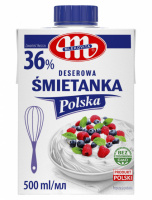 Вершки Smietanka 36% UHT 500 мл Mlekovita