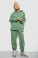 Спортивний костюм жіночий на флісі, колір оливковий, 247R2011K