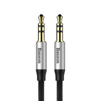 Аудіо кабель Aux Baseus Yiven M30 (1m) (CAM30-BS) (Чорний/Срібний) - купити в SmartEra.ua