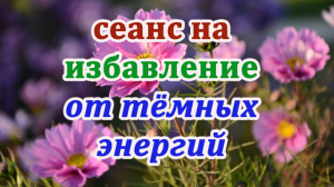 Энергетический оздоровительный СЕАНС на избавление от тёмных энергий