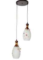 Деревянная Люстра SVLIGHT двухламповая 2387/2