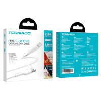 USB кабель Tornado TX2 Lighting (2,4A/1м)- білий