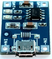 Контроллер заряда TP4056 micro USB для литиевых аккумуляторов 18650 Li-Ion / Li-Pol
