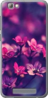 Чохол на телефон ZTE (Всі моделі) Силіконовий Глянсовий Фіолетові квіти