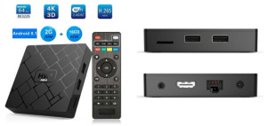 Цифровая TV приставка HK1 MINI 2/16 Гб, Android 8.1, TV Box, Медиаплеер
