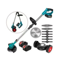 Газонокосарка триммер для трави з колесами