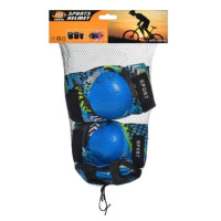 Захист на коліна лікті зап'ястя 3в1 набір Синій MS 3368-1