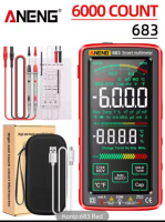 Цифровий мультиметр з сенсорним екраном ANENG 683 red