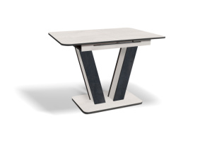 Стол Крафт шелковый -угольный камень обеденный раскладной