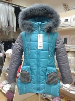 Зимняя куртка для девочки, размер 122