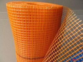 Сітка фасадна 5х5мм помаранчева (160г/м2) (45м) економ