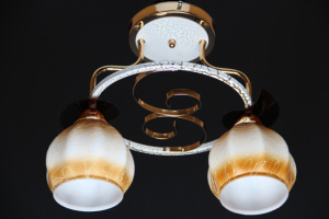 Классическая Люстра SVLIGHT двухламповая 380/2 золото