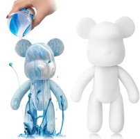 Флюїдне ведмежа Fluid Bear Bearbrick — DIY набір з фарбами, 23 см