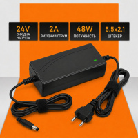 Блок живлення 24V 2A 48W (5.5×2.1 мм)