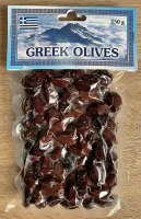 В'ялені оливки з кісточкою «КАЛАМАТА» 250г. вакуум упаковка