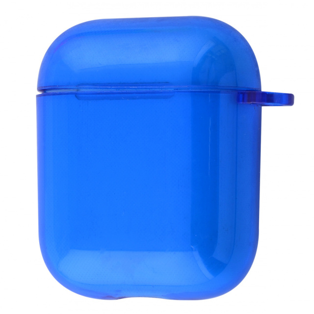 Чехол для Apple AirPods силиконовый ярко-синий