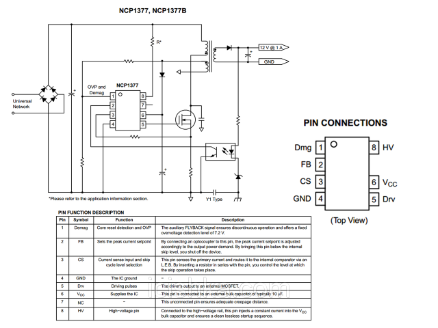 Ncp1377 схема блока питания