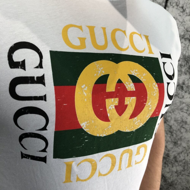 Gucci Logo Cotton T-shirt White, цена 