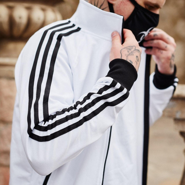 Олимпийка мужская в стиле Adidas Round белая, цена 549.00 грн., фото, заказать в Киеве - UA Market (ID#11564542).