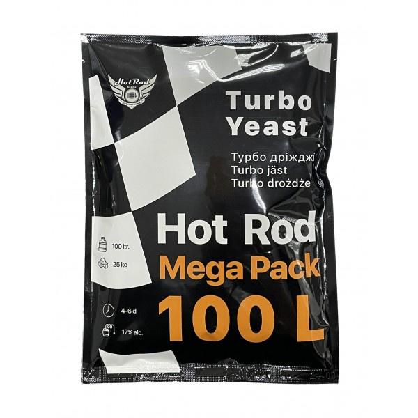 Турбо дріжджі Hot Rod Mega Pack на 100 л / 25 кг цукру