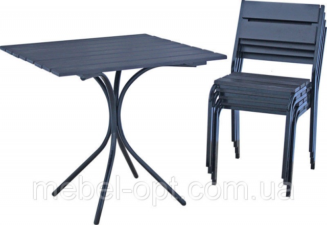 Komplekt Mebeli Anri Stol 80h80 Sm I 4 Stula Dlya Otkrytyh Ploshadok Kafe Restorana Paba Nal Beznal Nds Prodazha Cena V Kieve Mebel Opt Mebel Opt