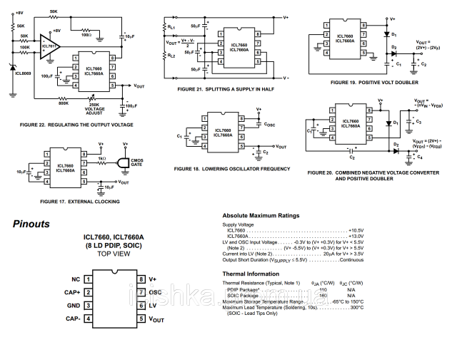 Icl7660 схема включения