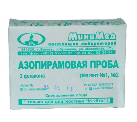 Азопирамовая проба схема